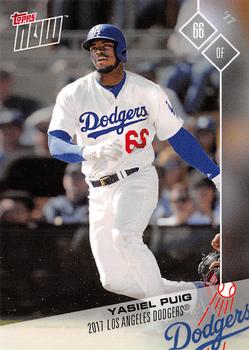 2017 Topps Now Road to Opening Day Los Angeles Dodgers #OD-410 Yasiel Puig Front