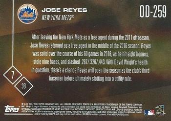 2017 Topps Now Road to Opening Day New York Mets #OD-259 Jose Reyes Back