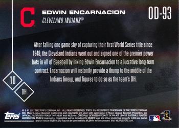 2017 Topps Now Road to Opening Day Cleveland Indians #OD-93 Edwin Encarnacion Back