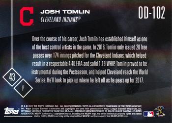 2017 Topps Now Road to Opening Day Cleveland Indians #OD-102 Josh Tomlin Back