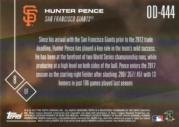 2017 Topps Now Road to Opening Day San Francisco Giants #OD-444 Hunter Pence Back