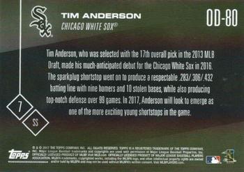 2017 Topps Now Road to Opening Day Chicago White Sox #OD-80 Tim Anderson Back