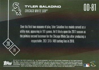 2017 Topps Now Road to Opening Day Chicago White Sox #OD-81 Tyler Saladino Back