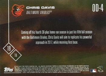 2017 Topps Now Road to Opening Day Baltimore Orioles #OD-4 Chris Davis Back