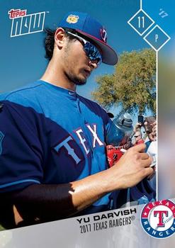 2017 Topps Now Road to Opening Day Texas Rangers #OD-221 Yu Darvish Front