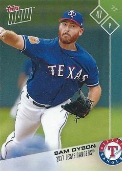 2017 Topps Now Road to Opening Day Texas Rangers #OD-225 Sam Dyson Front
