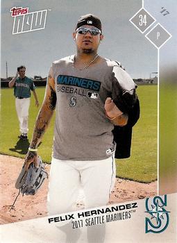 2017 Topps Now Road to Opening Day Seattle Mariners #OD-196 Felix Hernandez Front
