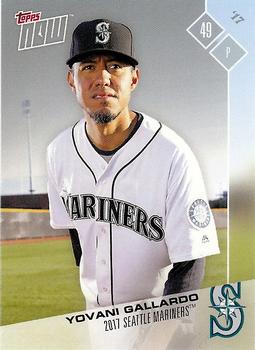 2017 Topps Now Road to Opening Day Seattle Mariners #OD-209 Yovani Gallardo Front