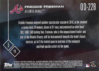 2017 Topps Now Road to Opening Day Atlanta Braves #OD-228 Freddie Freeman Back