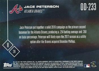 2017 Topps Now Road to Opening Day Atlanta Braves #OD-233 Jace Peterson Back