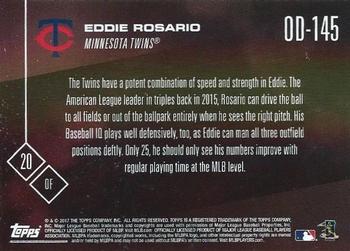 2017 Topps Now Road to Opening Day Minnesota Twins #OD-145 Eddie Rosario Back