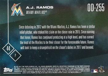 2017 Topps Now Road to Opening Day Miami Marlins #OD-255 A.J. Ramos Back