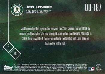 2017 Topps Now Road to Opening Day Oakland Athletics #OD-187 Jed Lowrie Back