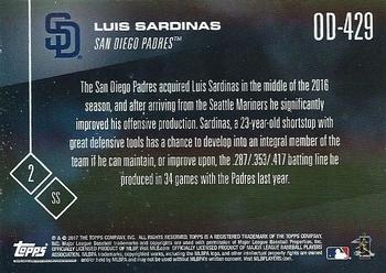 2017 Topps Now Road to Opening Day San Diego Padres #OD-429 Luis Sardinas Back