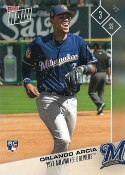 2017 Topps Now Road to Opening Day Milwaukee Brewers #OD-332 Orlando Arcia Front