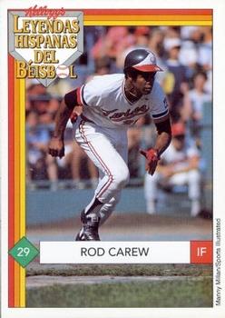 1991 Kellogg's Legends of Baseball (Spanish) #NNO Rod Carew Front