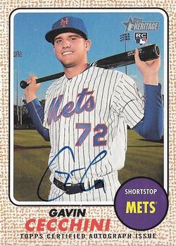 2017 Topps Heritage - Real One Autographs #ROA-GC Gavin Cecchini Front