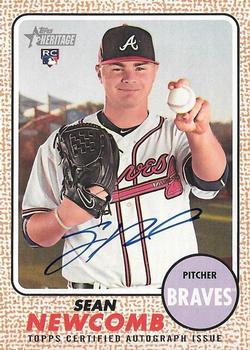 2017 Topps Heritage - Real One Autographs #ROA-SN Sean Newcomb Front