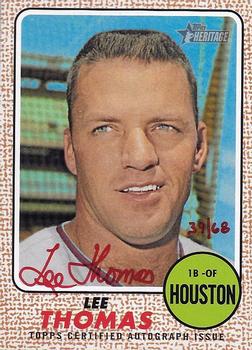2017 Topps Heritage - Real One Autographs Special Edition Red Ink #ROA-LT Lee Thomas Front