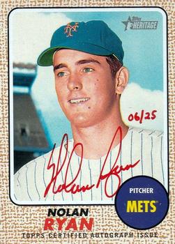2017 Topps Heritage - Real One Autographs Special Edition Red Ink #ROA-NR Nolan Ryan Front