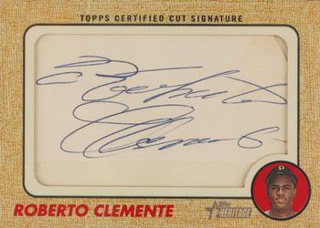 2017 Topps Heritage - 1968 Baseball Cut Signatures #68BCS-RC Roberto Clemente Front