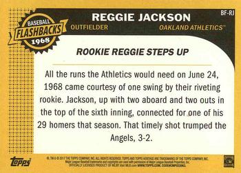 2017 Topps Heritage - Baseball Flashbacks #BF-RJ Reggie Jackson Back