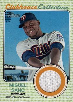 2017 Topps Heritage - Clubhouse Collection Relics #CCR-MS Miguel Sano Front