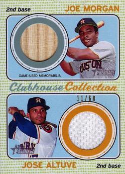 2017 Topps Heritage - Clubhouse Collection Dual Relics #CCDR-MA Jose Altuve / Joe Morgan Front