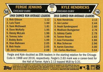 2017 Topps Heritage - Then and Now #TAN-6 Fergie Jenkins / Kyle Hendricks Back