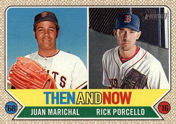 2017 Topps Heritage - Then and Now #TAN-8 Juan Marichal / Rick Porcello Front