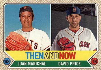 2017 Topps Heritage - Then and Now #TAN-9 Juan Marichal / David Price Front