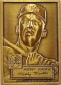 1983-91 Topps Gallery of Champions Bronze Premiums #311 Mickey Mantle Front