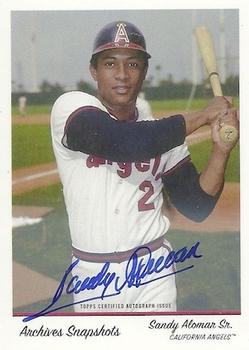 2016 Topps Archives Snapshots - Autographs #AS-SA Sandy Alomar Sr. Front