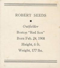 1933 Tattoo Orbit (R305) #NNO Robert Seeds Back