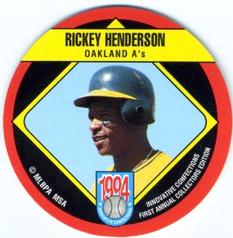 1994 Innovative Confections Discs #1 Rickey Henderson Front