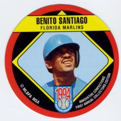 1994 Innovative Confections Discs #6 Benito Santiago Front