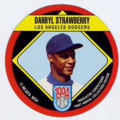1994 Innovative Confections Discs #12 Darryl Strawberry Front