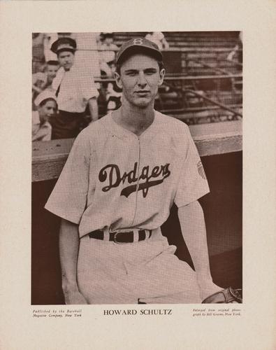 1943 Baseball Magazine Player Posters #NNO Joe Schultz Front