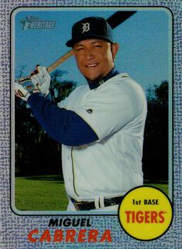 2017 Topps Heritage - Chrome Purple Refractor #THC-418 Miguel Cabrera Front