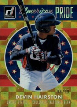 2017 Donruss - American Pride Gold #AP-9 Devin Hairston Front