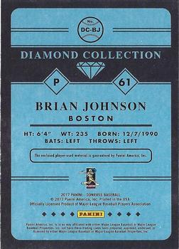 2017 Donruss - Diamond Collection #DC-BJ Brian Johnson Back