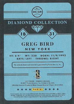 2017 Donruss - Diamond Collection #DC-GR Greg Bird Back