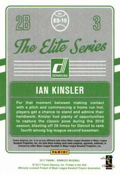 2017 Donruss - The Elite Series Silver #ES-10 Ian Kinsler Back