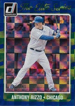 2017 Donruss - The Elite Series Blue #ES-12 Anthony Rizzo Front