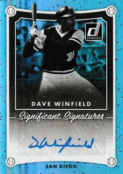 2017 Donruss - Significant Signatures #SIG-DW Dave Winfield Front