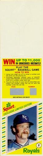 1982 Topps Squirt - Panels Game Top #10 Dennis Leonard Front