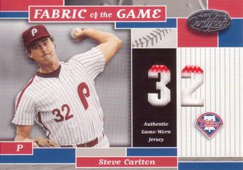 2002 Leaf Certified - Fabric of the Game Jersey Number #FG 59 Steve Carlton Front