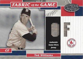 2002 Leaf Certified - Fabric of the Game Position #FG 26 Ted Williams Front