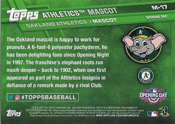 2017 Topps Opening Day - Mascots #M-17 Stomper Back