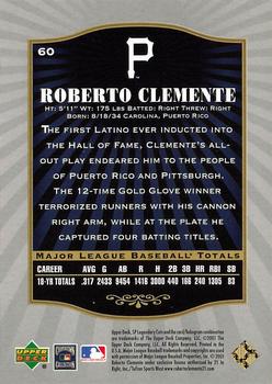 2001 SP Legendary Cuts #60 Roberto Clemente Back